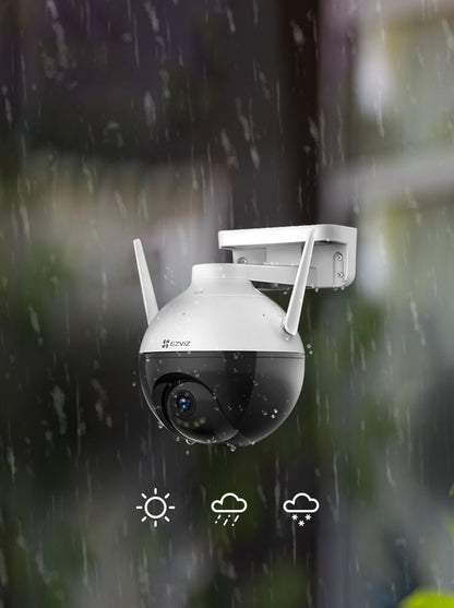 EZVIZ C8W 2K+ Pan & Tilt PTZ Wi-Fi Camera – Comprehensive 360° Surveillance with Advanced AI