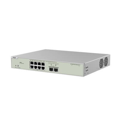 RG-NBS3300-8MG2XS-P 8-Port Multi-Gigabit Layer 2 Managed Switch – 8 PoE+ Ports, 2 × 10G SFP+ Uplinks, 240W PoE Budget, Enterprise-Class