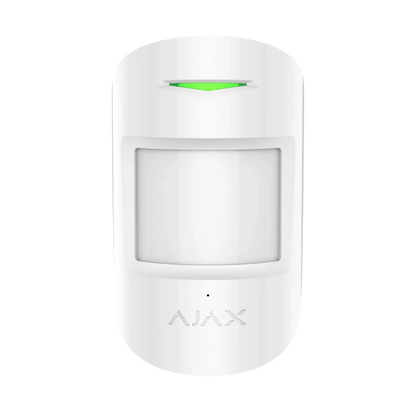 AJAX#30614 Ajax CombiProtect Jeweller Wireless Motion & Glass Break Detector – White / Black | PIR & Acoustic Security Sensor