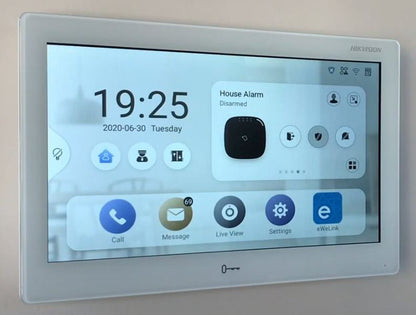 Hikvision DS-KH9510-WTE1 Video Intercom Indoor Station – 10.1” Touch Screen, Wi-Fi, PoE, SIP, Alarm Integration, Remote Unlock room station