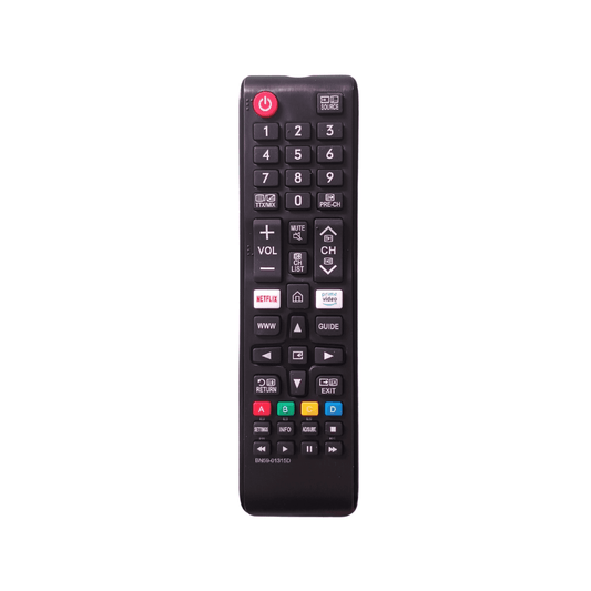 Samsung BN59-01315D remote control, front view with numeric keypad and channel controls