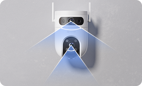 EZVIZ H9c Dual 2K Dual-Lens Pan & Tilt Wi-Fi Camera – Smart All-Round Home Security with AI Detection – Dual‑Lens 360°