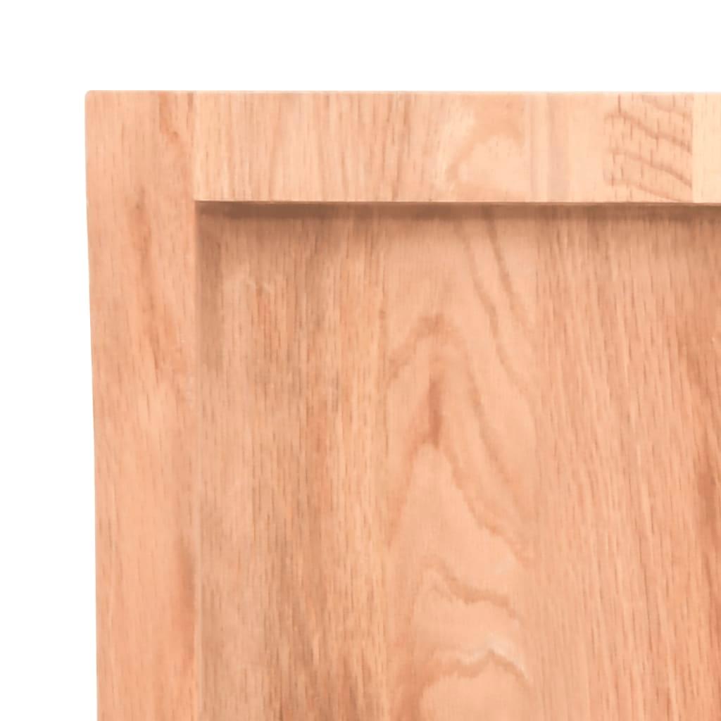 Oak wall shelf corner detail, smooth solid-wood surface with clean frame
