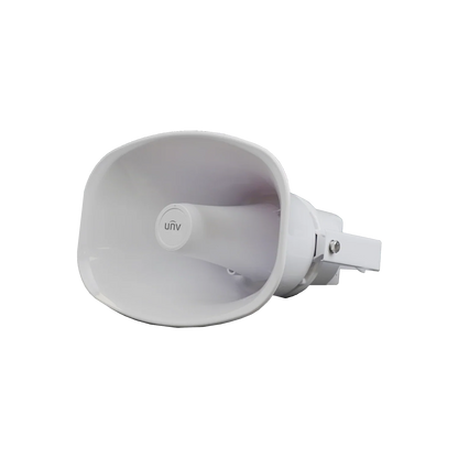 Uniview IPS302030-S 30W Outdoor Horn IP Speaker with PoE, Two-Way Audio & IP66 Weatherproof Design