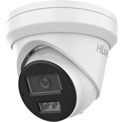 HiLook 6MP AI Fixed Turret CCTV Kit with Dual Microphone, Strobe Light, and 4K PoE NVR – IPC-T269H-MU/SL, IPC-T361H-MU-AUS, NVR-108MH-C/8P, NVR-104MH-C/4P
