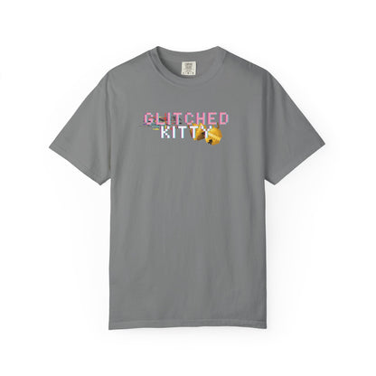 Glitched Kitty Tee Retro Pixel Cat Graphic Tee  Glitchcore