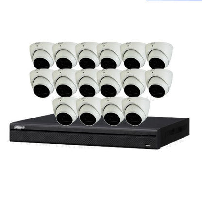 Dahua DH-IPC-HDW3866EMP-S-AUS 16 Camera 8MP CCTV Kit with 16CH AI PoE NVR – 4K WizSense Surveillance System with Optional HDD