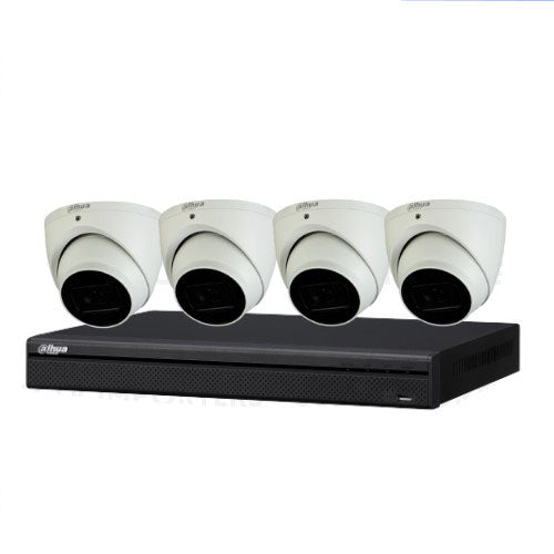 Dahua DH-IPC-DH-IPC-HDW3867EM-S-IL-ANZ 4 Cameras with  4CH AI NVR System (8MP Camera) CCTV Kit