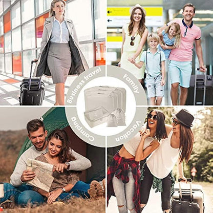 8pcs Packing Cubes for Suitcases Travel Compression Organizer for Clothes, Shoes & More