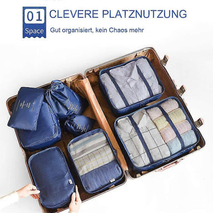 8pcs Travel Organizer Set Packing Cubes for Clothes, Shoes, Toiletries & More