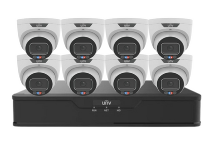Uniview 8MP CCTV Kit – Up to x8 Cameras with 8-Channel NVR and HDD (8MP Triguard Series IPC3638SS-ADF28KMC-I )