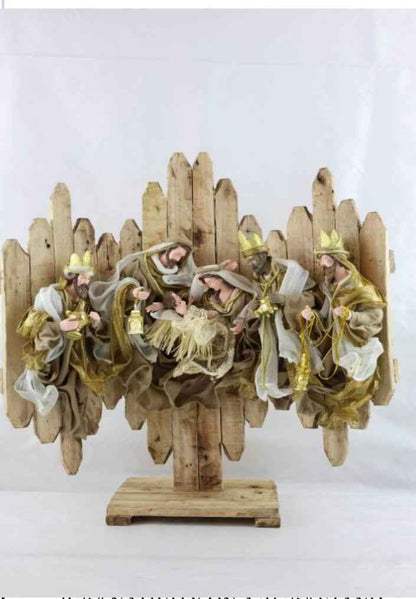 🎄 Christmas Handmade Nativity Set – 36cm Holy Family with 65cm Gazebo, Religious Christian Christmas Scene, Home Decor & Holiday Display Gift ✨