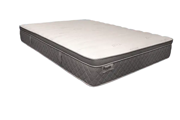 ROYALE Tencel mattress, dark grey quilted sides and white top