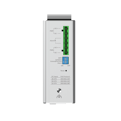 RG-NIS2100-4GT2SFP-HP 6-Port Cloud Managed Industrial Switch – 1 PoE++ Port, 3 PoE+ Ports, 2 SFP Uplinks, 90W PoE Output, Industrial-Grade