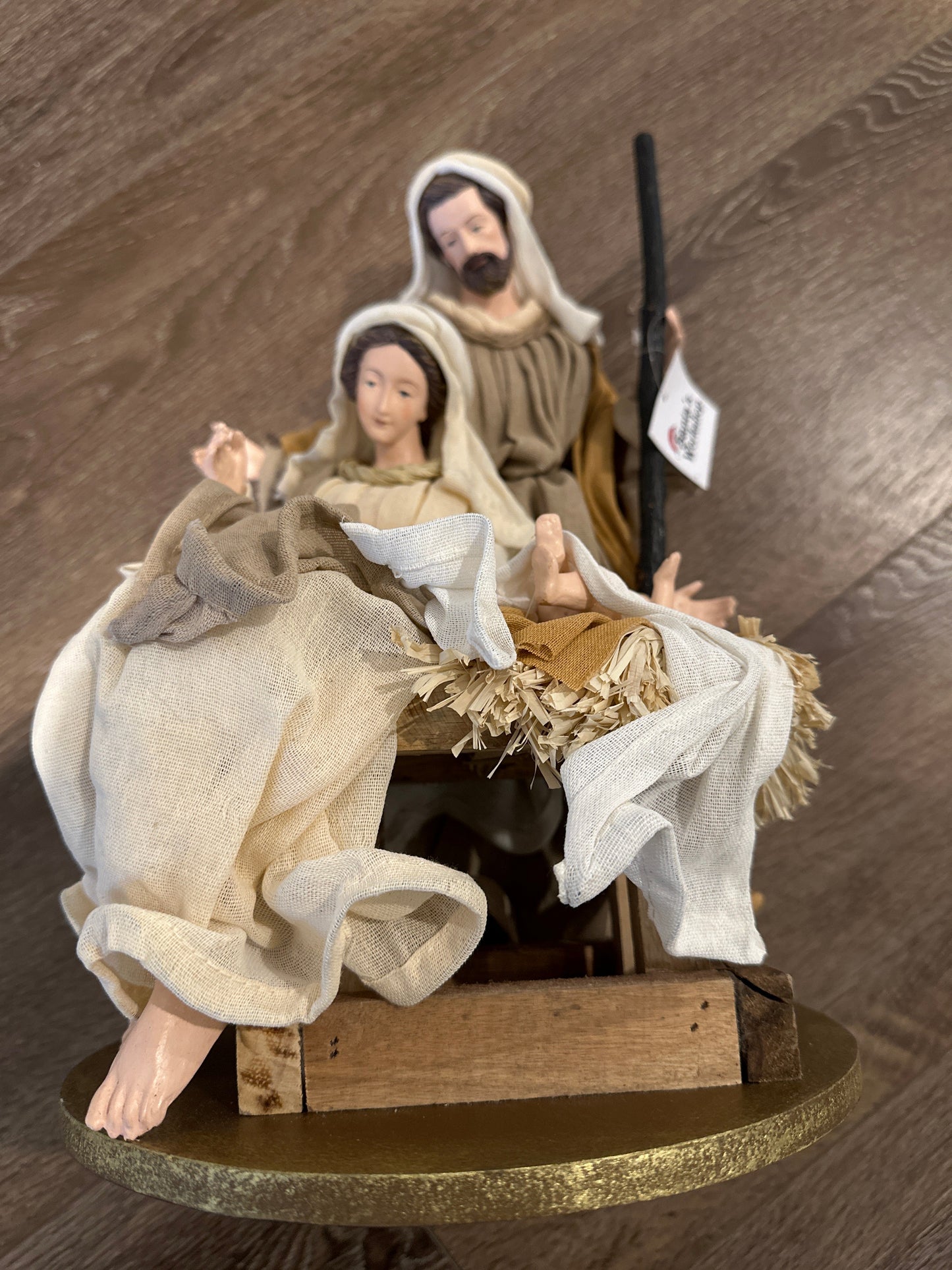 13.5" Handmade Christmas Nativity Set with Holy Family, 3 Wise Men & Angel – 35cm Religious Christian Home Decor & Holiday Gifts