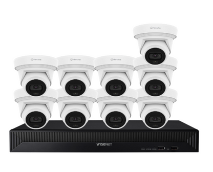 Hanwha Vision x16 8MP AI Dual Light CCTV Kit – 16 Cameras with 16CH NVR & HDD HV-QNE-C9013RL