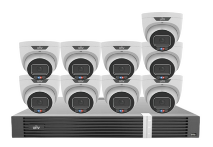 Uniview 8MP CCTV Kit – Up to 16 Cameras with 16-Channel AI NVR and HDD (8MP Triguard Series)