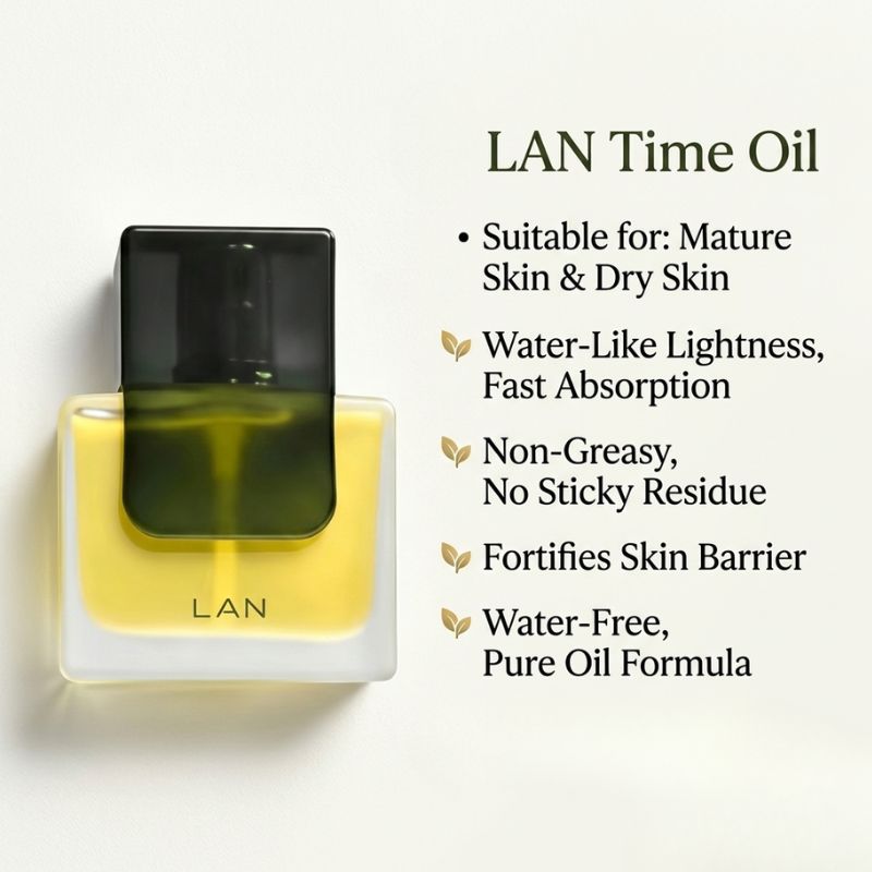 LAN Orchid Oil Skincare Limited Gift Set – Orchid Oil 30ml + Orchid Essence 15ml + Oil Sheet Masks