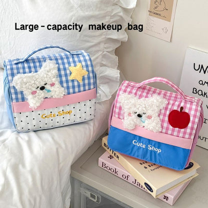 Cute Shop Fluffy Puppy Cosmetics Makeup Bag