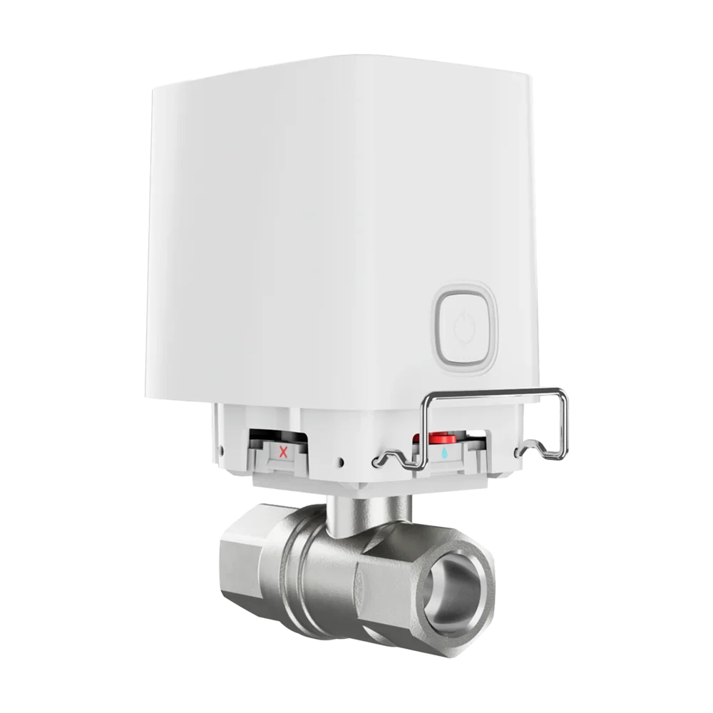 AJAX#62604 Ajax WaterStop 3/4" (DN20) Jeweller Wireless Smart Water Shutoff Valve – White / Black