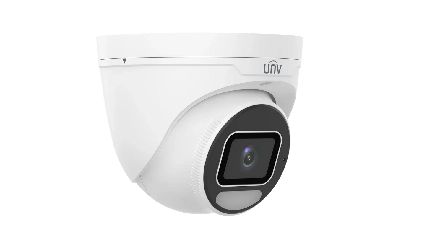 Uniview IPC3638SE-ADF28K-WP-I1 8MP WDR ColorHunter Eyeball Network Camera with Wise-ISP, IK10, IP67, and Perimeter Protection
