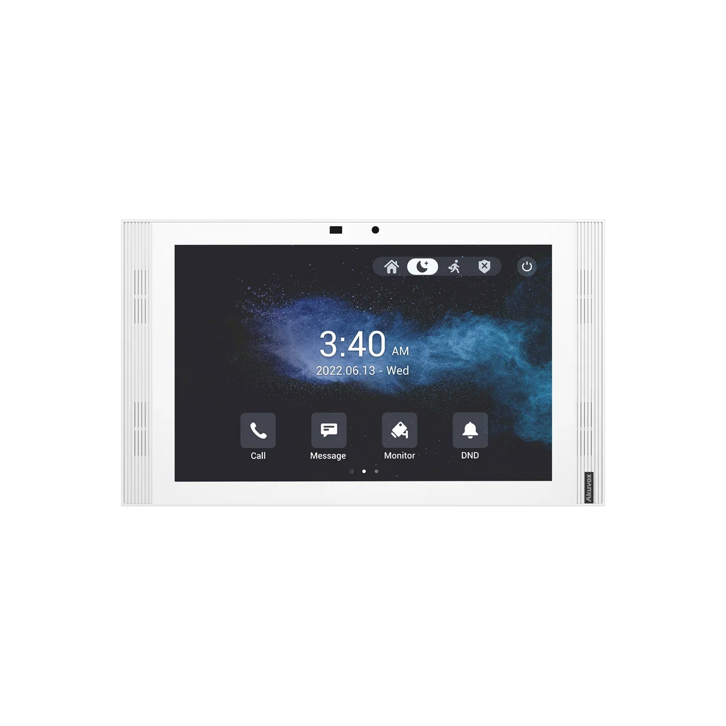 Akuvox S567A 10″ Android 12 Touchscreen Indoor Monitor – Wi-Fi 6, Bluetooth, 5MP Camera, Smart Voice Assistant (Grey) SKU:S567A-SEC