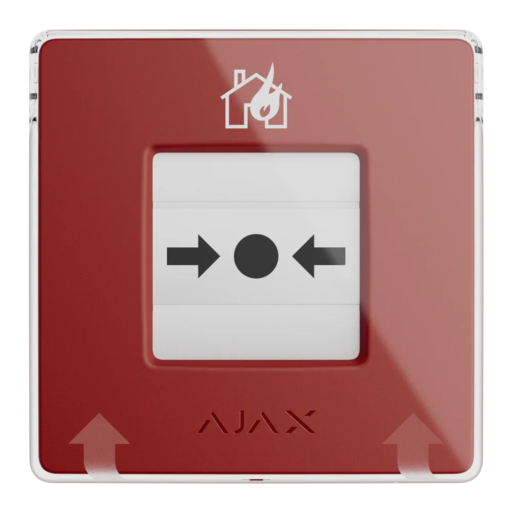 AJAX#76384 Ajax ManualCallPoint (Red) Jeweller Wireless Manual Fire Alarm Call Point