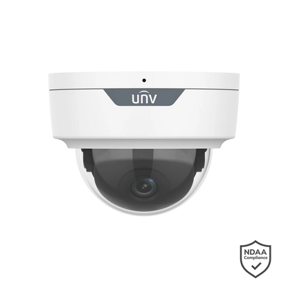 Uniview IPC326SS-ADF28K-I1 6MP HD Intelligent LightHunter IR Fixed Dome Network Camera, 2.8mm, SD Card, WDR, 40m (131ft) IR distance, Built-in Mic, POE, Prime Series