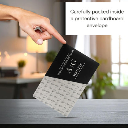 AG Wallets Set of 2 Premium Clear Wallet Inserts - Durable Vinyl Card & Photo Holders, Multiple Styles for Bifold, Trifold & Checkbook Wallets (Checkbook 6 Page)