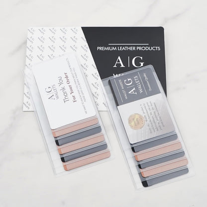 AG Wallets Set of 2 Premium Clear Wallet Inserts - Durable Vinyl Card & Photo Holders, Multiple Styles for Bifold, Trifold & Checkbook Wallets (Checkbook 6 Page)