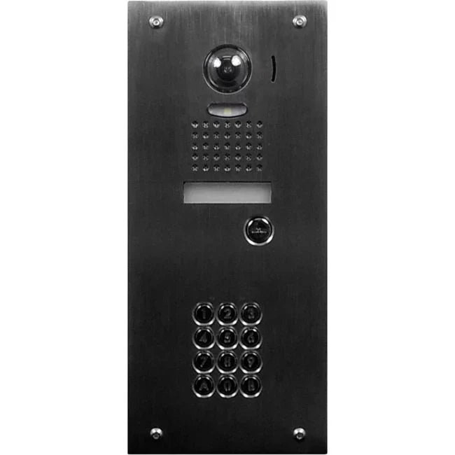 Aiphone JOWACCESSKIT Video Intercom Kit with Stainless Steel Flush-Mount Door Station, 7" Wi-Fi Touchscreen Monitor, and Access Keypad