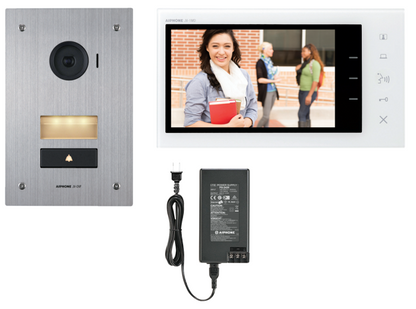 AIPHONE JV Series Video Intercom Kit – Recessed Mount Door Station with 7" LCD Monitor | JVS-1F
