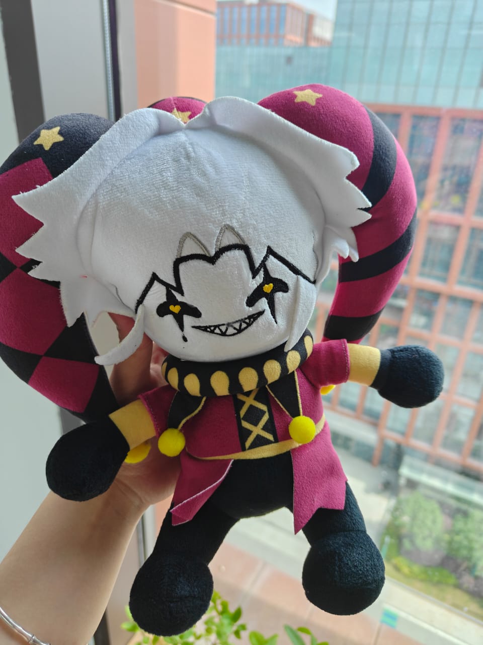 Harlequin Plush Pierrot Plush Jester Plush Circus Horror Visual Novel Handmade Plushies 25cm