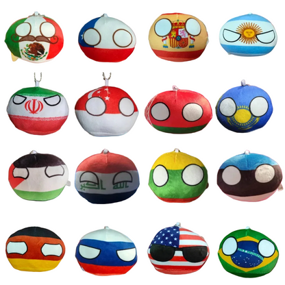 Countryball Plush Flag Plushes Polandball Stuffed Plushies Football Festival Plushies