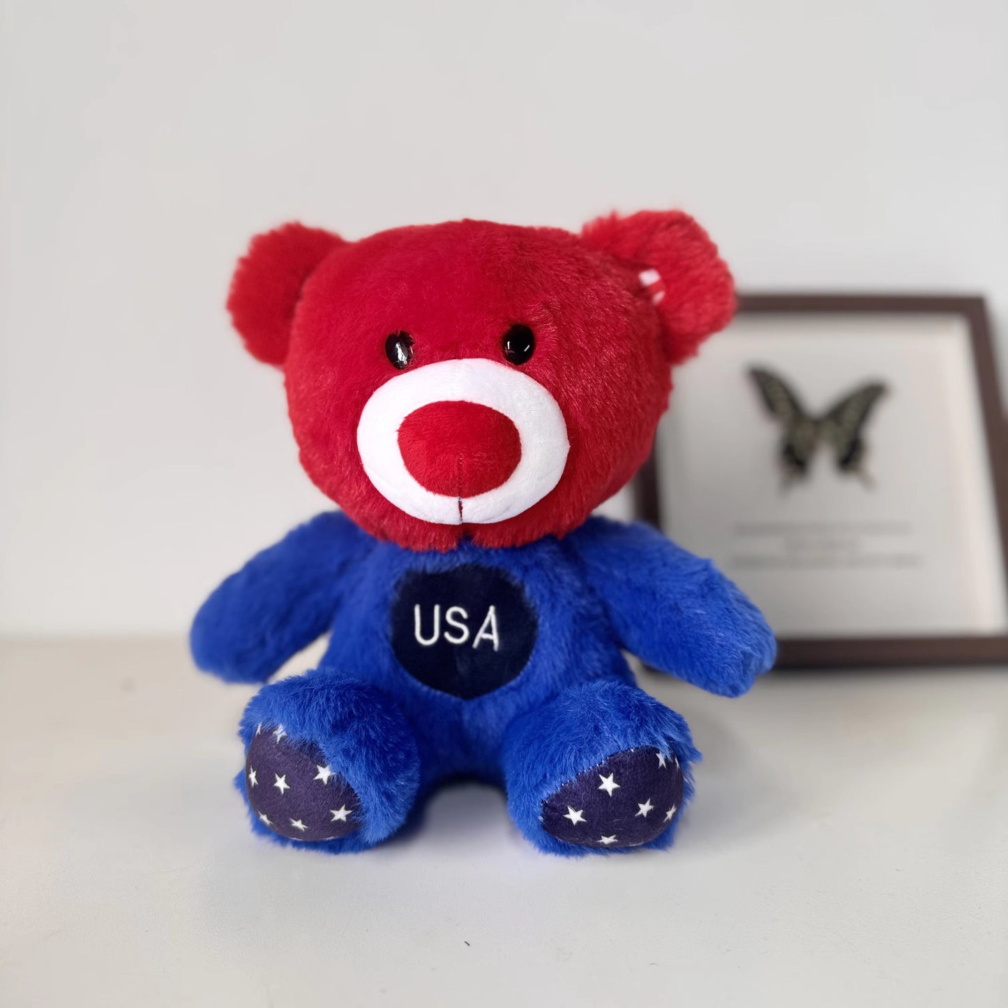 USA Patriotic Signature Bear Plush Toy 24cm  Fiesta Plush American Flag Teddy Collectible
