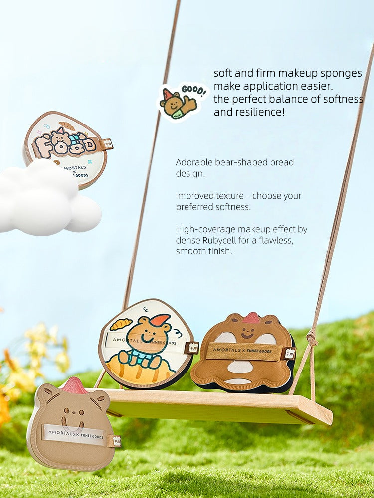 AMORTALS x TUNEE GOODS Bear Bear Makeup Sponge Set