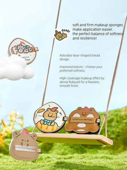 AMORTALS x TUNEE GOODS Croissant Makeup Sponge Set