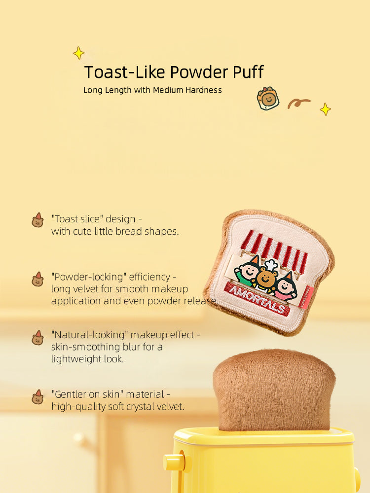 AMORTALS x TUNEE GOODS Croissant Makeup Sponge Set