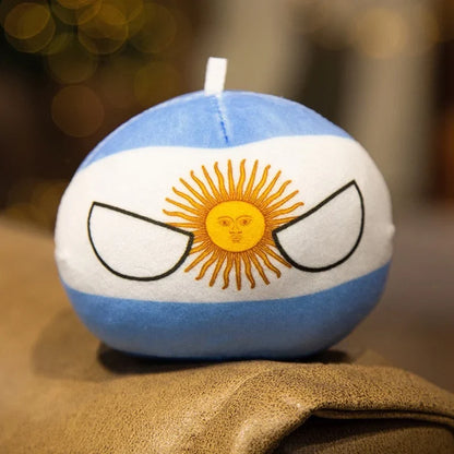 Countryball Plush Flag Plushes Polandball Stuffed Plushies Football Festival Plushies