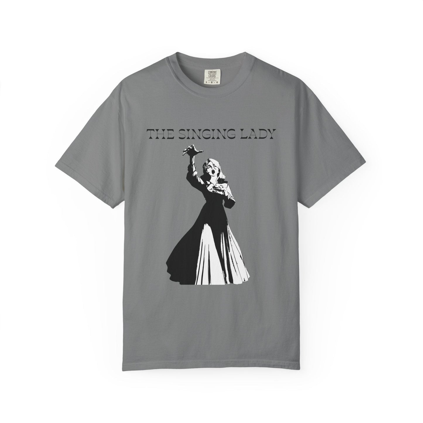 The Singing Lady T-Shirt — Vintage Silhouette Music Tee