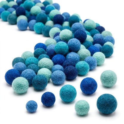 1.5 cm Handmade Wool Felt Balls