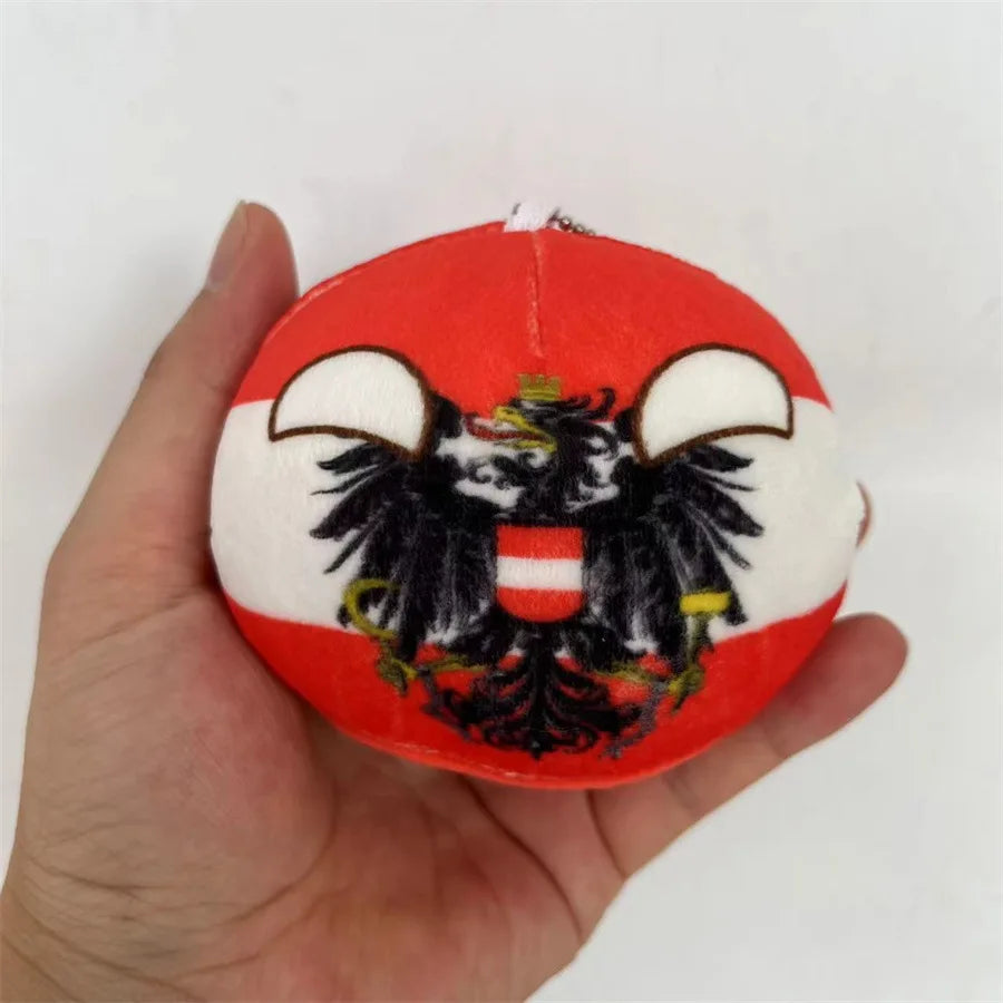 Countryball Plush Flag Plushes Polandball Stuffed Plushies Football Festival Plushies
