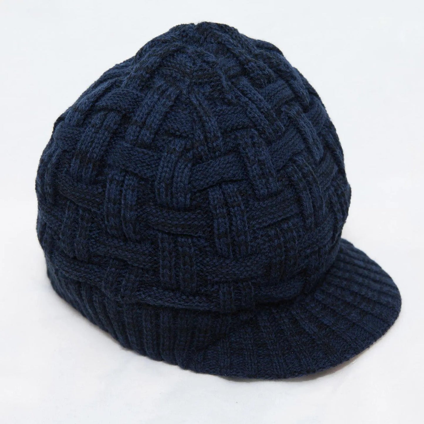 Mens Fashion Knitted Beanies Hats Wintera Ladies Unisex Baggy Beret Cap Hat Black