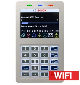 Bosch CP737B 3.5" Colour Keypad with Smart Card Reader & Wi-Fi – White | CP737B