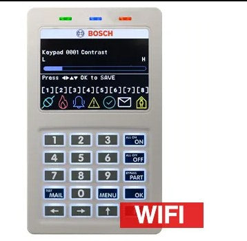 Bosch CP737B 3.5" Colour Keypad with Smart Card Reader & Wi-Fi – White | CP737B
