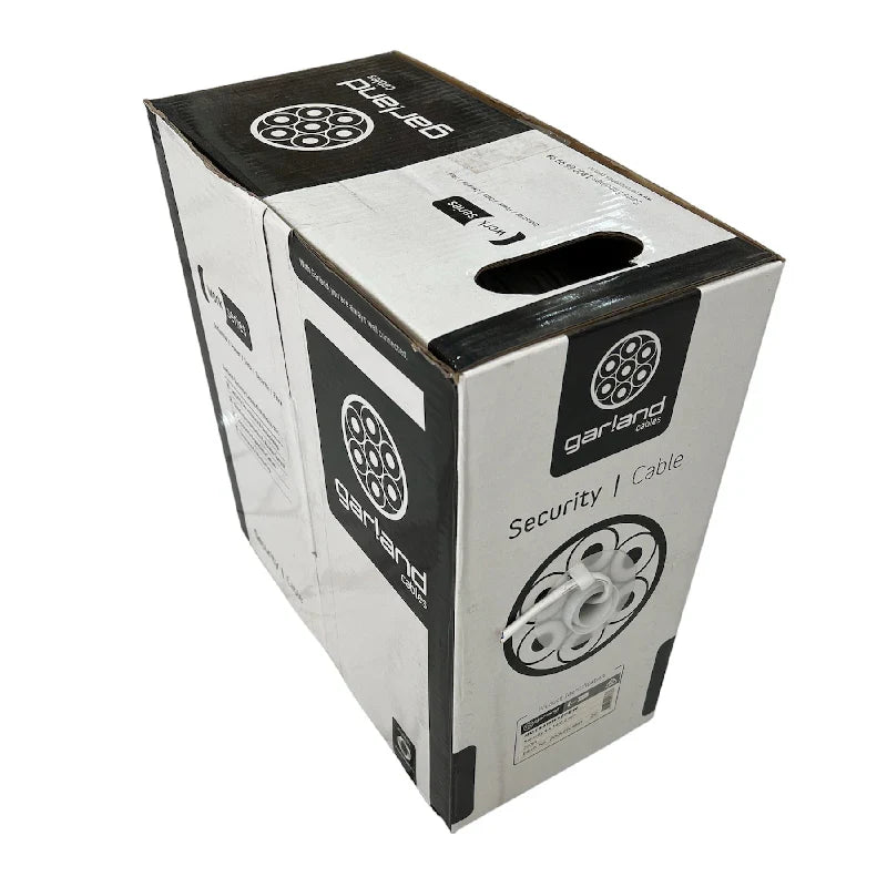4 Core 14/0.20 Security Cable – 300m Boxed Reel | TC100208 – Garland MC144WH, ELV Rated, PACW Conductors, White PVC Sheath