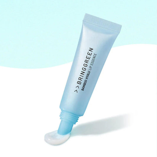 Bamboo Hyalu lip essence tube, light-blue squeeze applicator