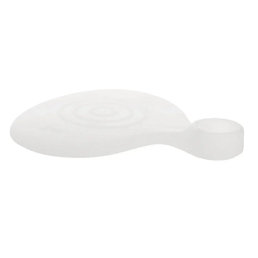 White gel forefoot cushion pad with toe loop