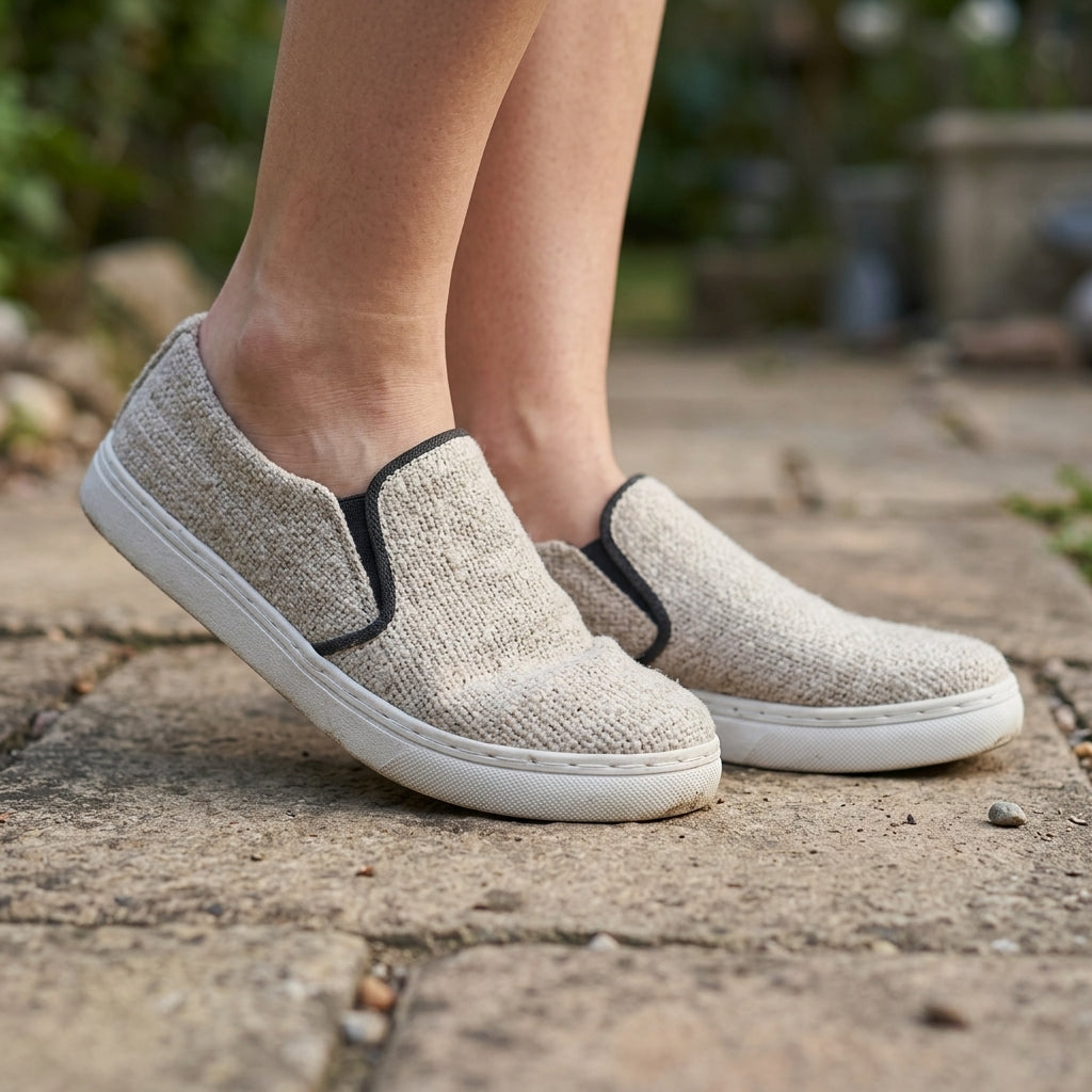 Hemp Slip-On Shoes – Organic Hemp Shoes Australia Natural Beige