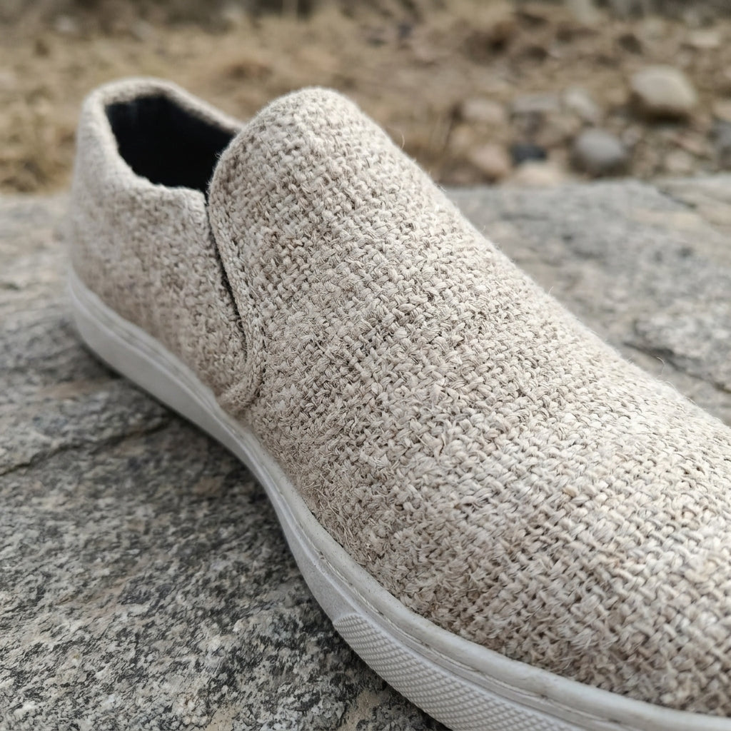 Hemp Slip-On Shoes – Organic Hemp Shoes Australia Natural Beige